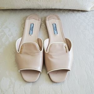 Stunning Prada open toe flats